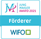 Siegel Jungmakler Award Förderer WIFO